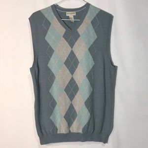 Banana Republic Men Light Blue Vest Size Large